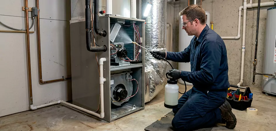Air Handler Antimicrobial Treatment in Richardson