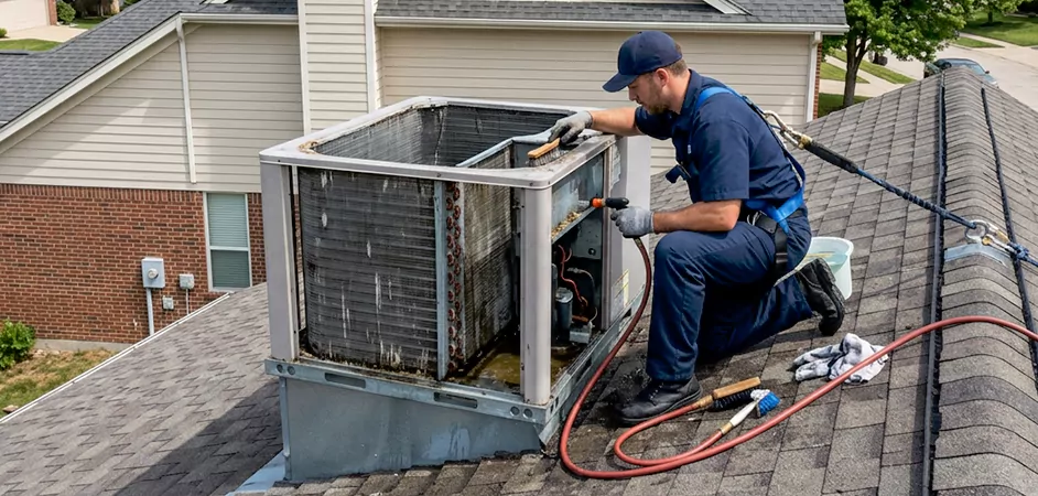 Rooftop Unit Cleaning in Richardson