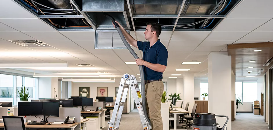 Restaurant Dining Room Duct Cleaning in Richardson