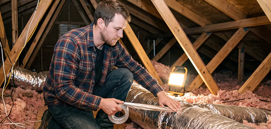 Attic Duct Sealing and Insulation in Richardson