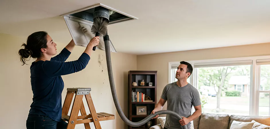 Roof and Wall Exhaust Cap Cleaning in Richardson