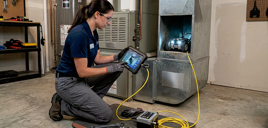 Robotic Duct Inspection in Richardson
